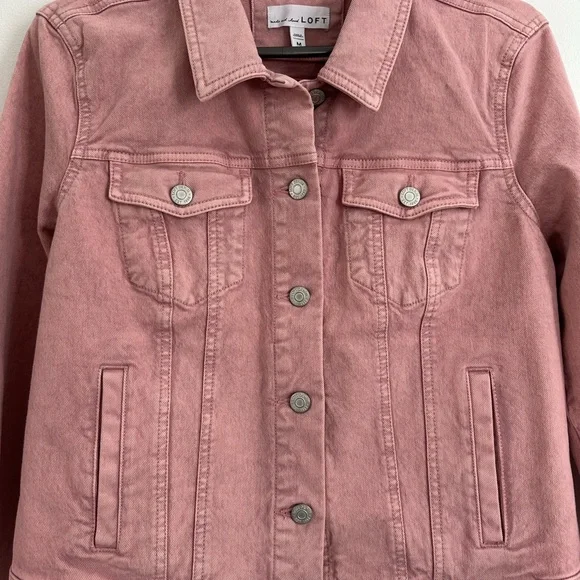 LOFT Denim Jacket - Pink - Picture 3 of 7